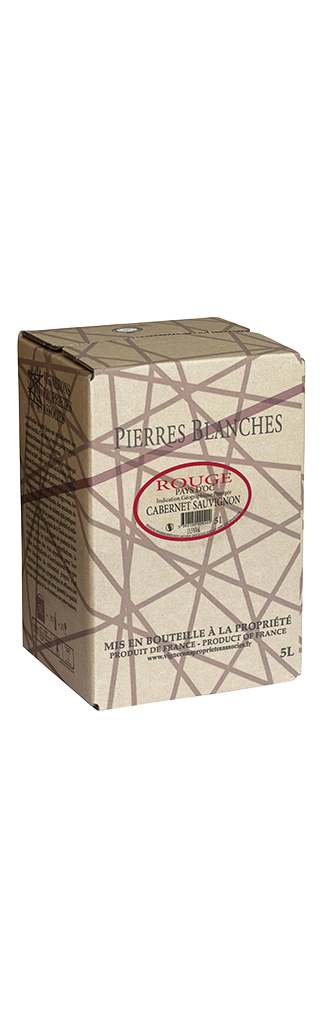 BIB vin rouge cabernet sauvignon Pays d'Oc 5L kraft