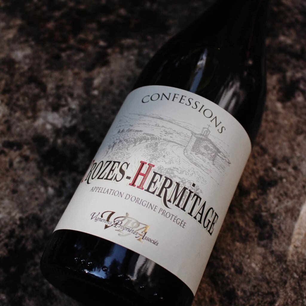 bouteille de vin rouge crozes hermitage