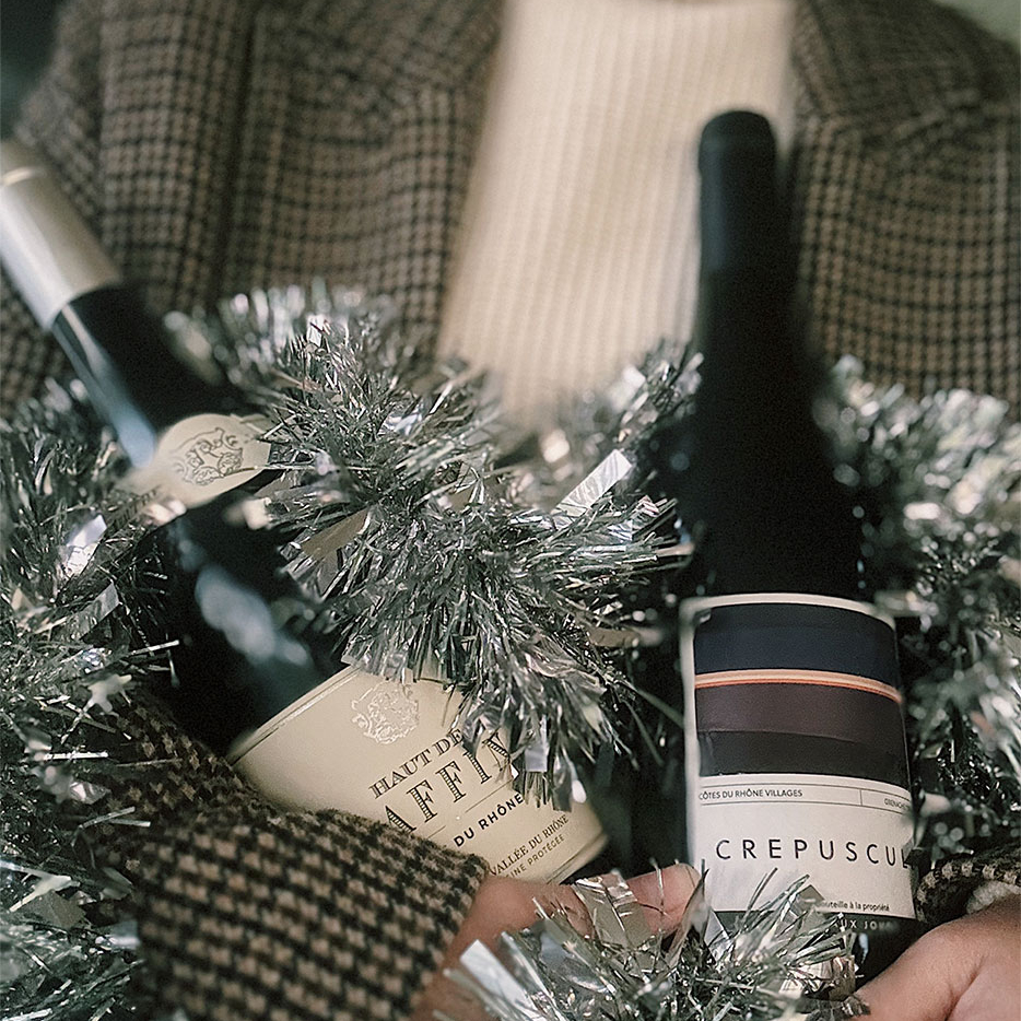 sélection bouteille de vins pour noel